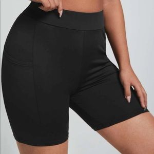 Shein Black Biker Shorts